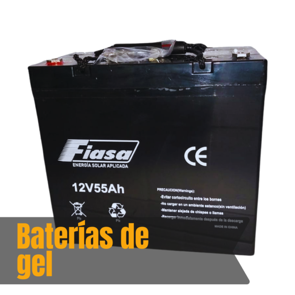 Batería De Gel Ciclo Profundo 12 V 55 Ah Para Energía Solar