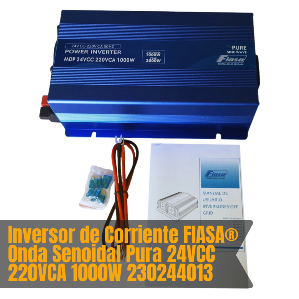 Inversor de Corriente FIASA® Onda Senoidal Pura 24VCC 220VCA 1000W ...