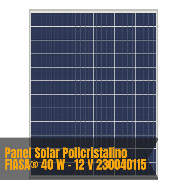 Panel Solar Policristalino FIASA® 40 W – 12 V 230040115